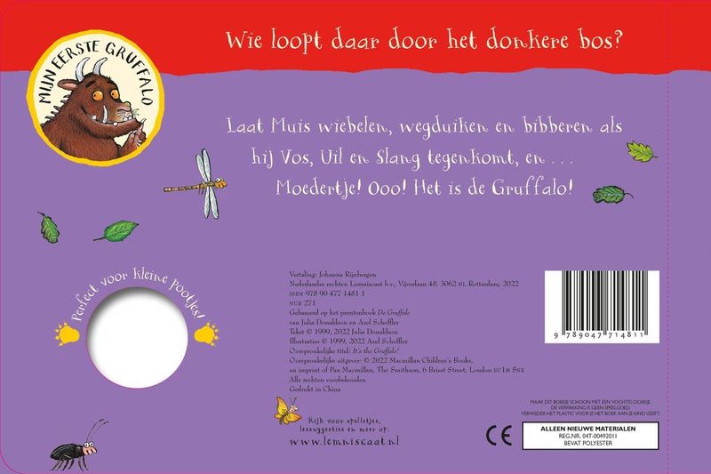 Boek - Speel met Muis in het Donkere Bos - Kartonboek - Met Vingerpopje