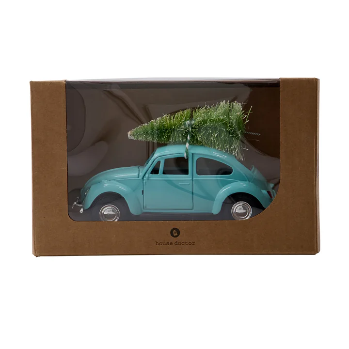 House Doctor - Xmas Cars Deko-Autos, 12,5 cm / grün