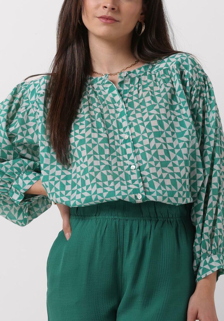 BY-BAR groene by-bar blouse lucy graphic blouse