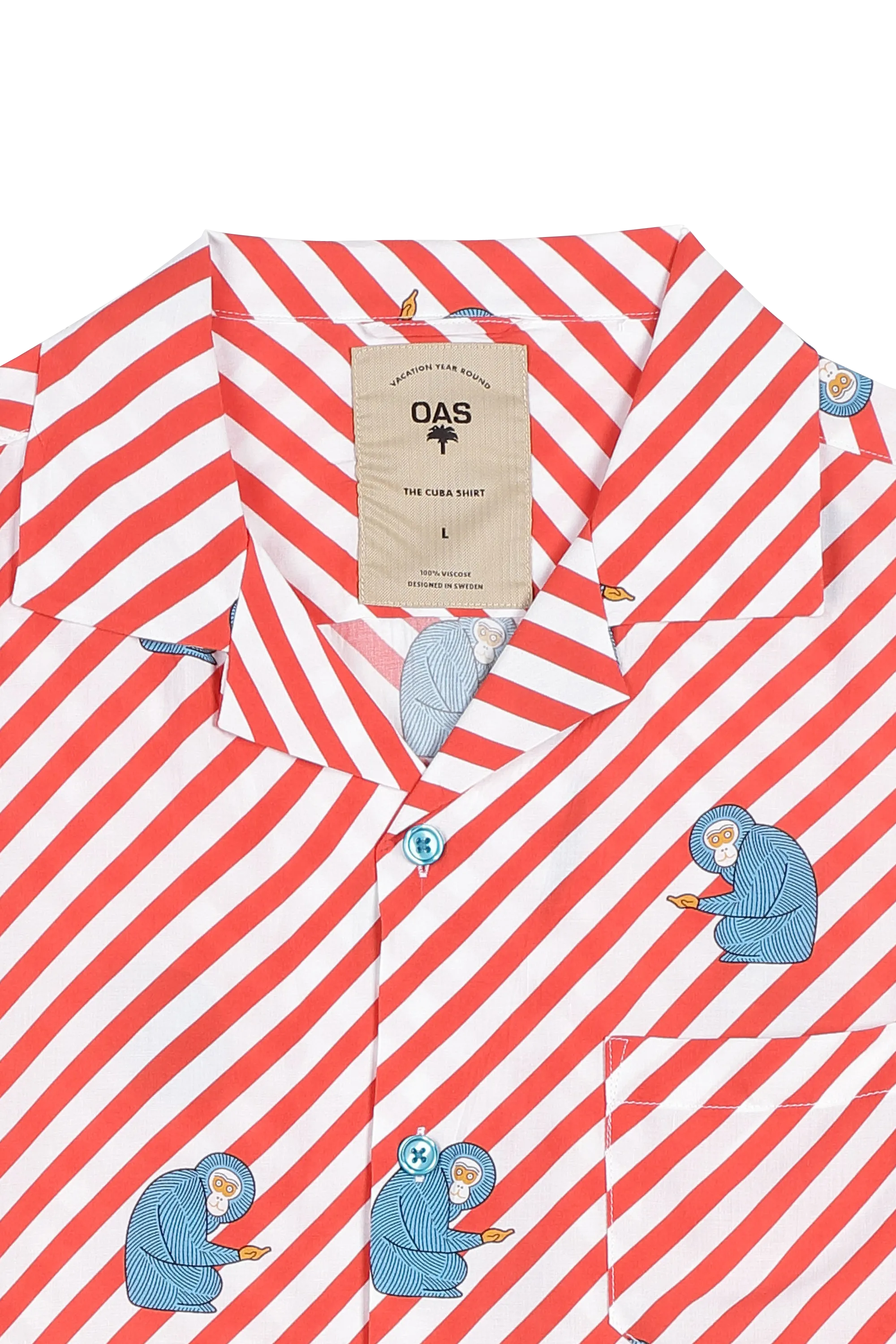 OAS COMPANY Chemise POLKA MONKEY SHIRT Rouge