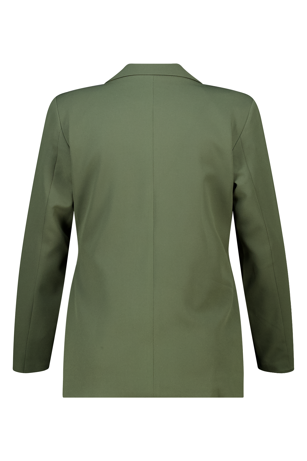 Overslag blazer met strikceintuur Donker khaki