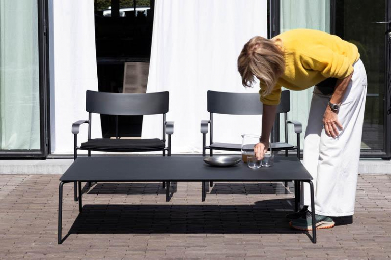 Serax August by Vincent van Duysen salontafel 80x120 zwart