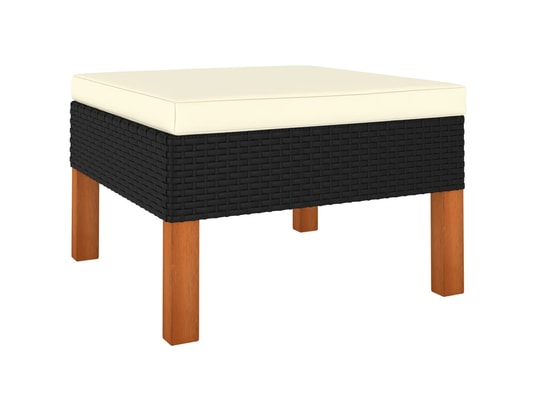 LES TENDANCES - Salon extérieur Salon de jardin-noir-4 places-60.5x64.5x67-300281