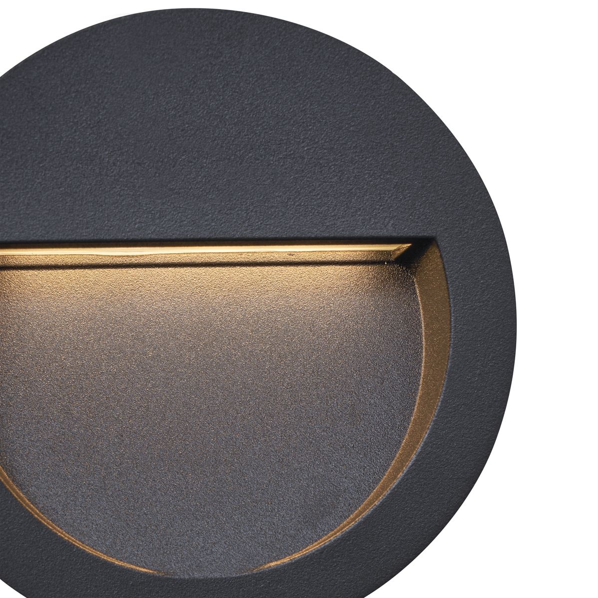 Moderne inbouw wandlamp zwart incl. LED IP65 - Gem