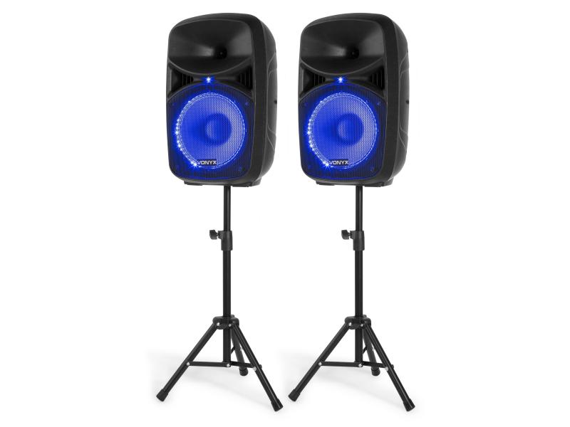 Vonyx PA-System VPS102A Komplettes Lautsprecher-Set mit Bluetooth Empfänger