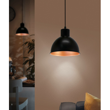 Eglo hanglamp Truro zwart Ø21 cm