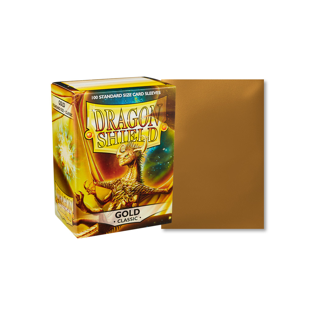 Dragon Shield - Standard 100 Sleeves : Couleur Gold