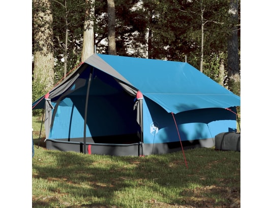 VIDAXL - Pack camping Tente de camping 2 personnes bleu 193x122x96 cm taffetas 18...