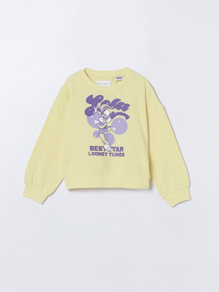 Moletom com estampa da Lola Bunny, da Looney Tunes © &™ WARNER BROS - Amarelo Pastel
