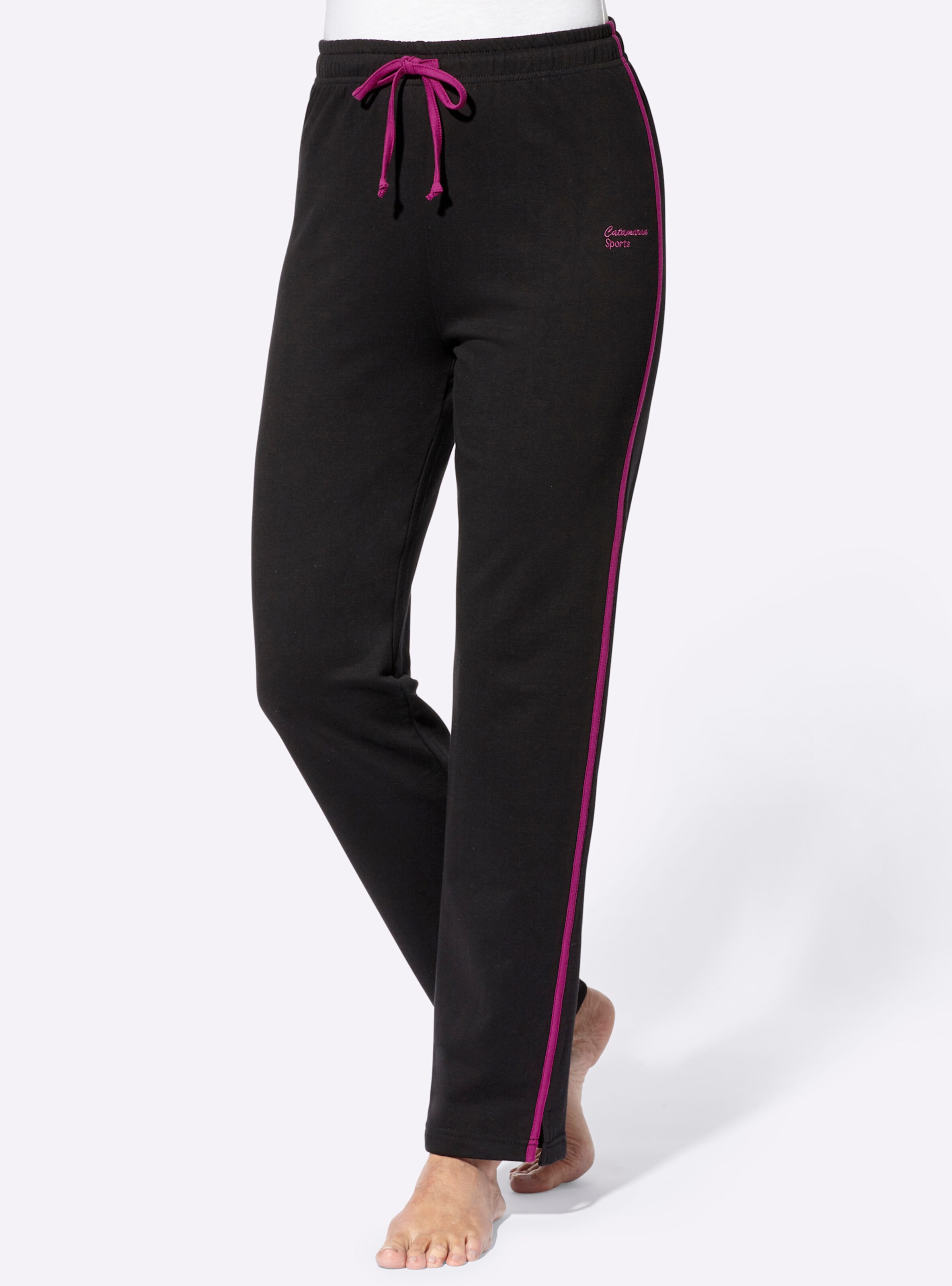 Catamaran Sports Freizeithose in schwarz-pink