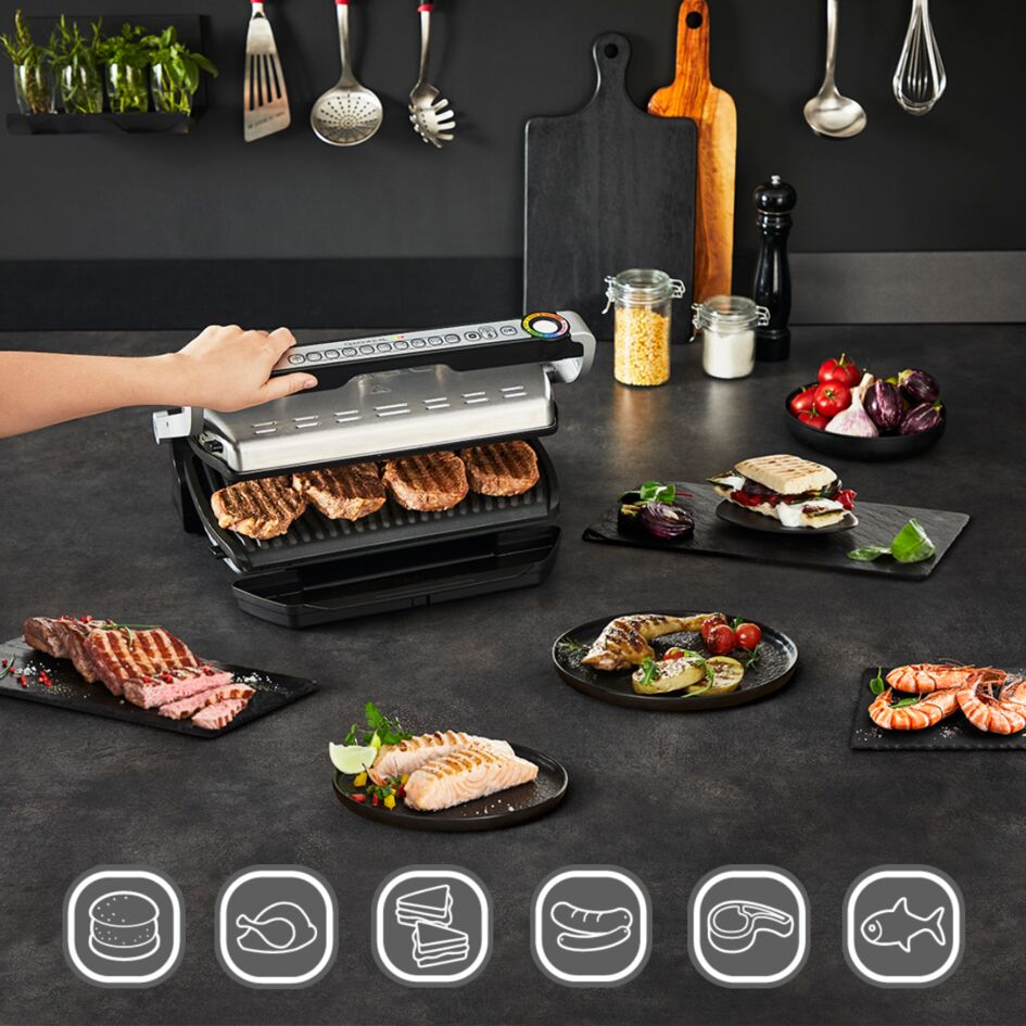 OptiGrill+ XL GC724D Slimme contactgrill - 9 automatische programma's