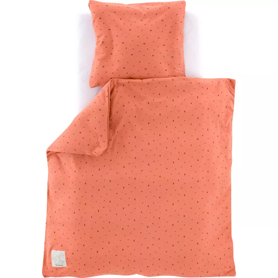 Träumeland Jerseybettwäsche Moon rost 80 x 80 cm