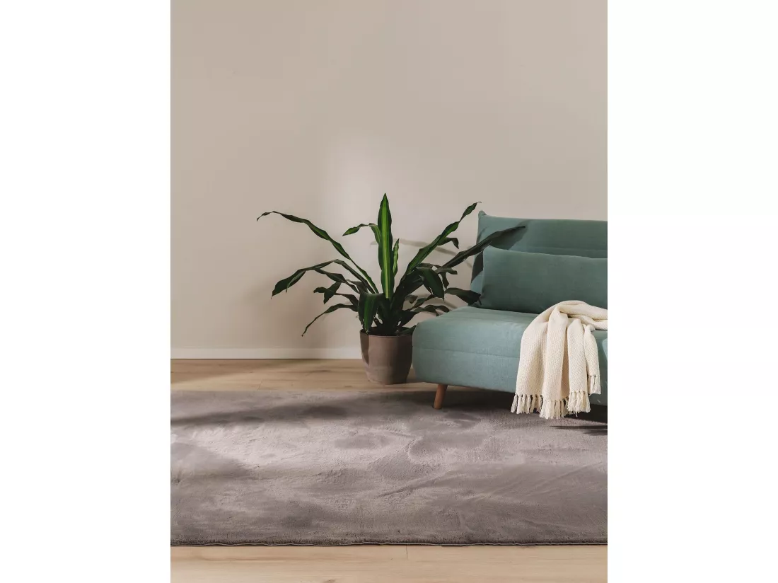 Tapis en fausse fourrure Furry Gris 200x290 cm