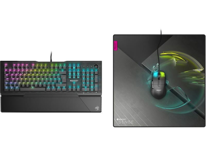 Roccat Gaming-Mausmatte Sense Icon SQ Schwarz Mausmatte für Gaming-Enthusiasten
