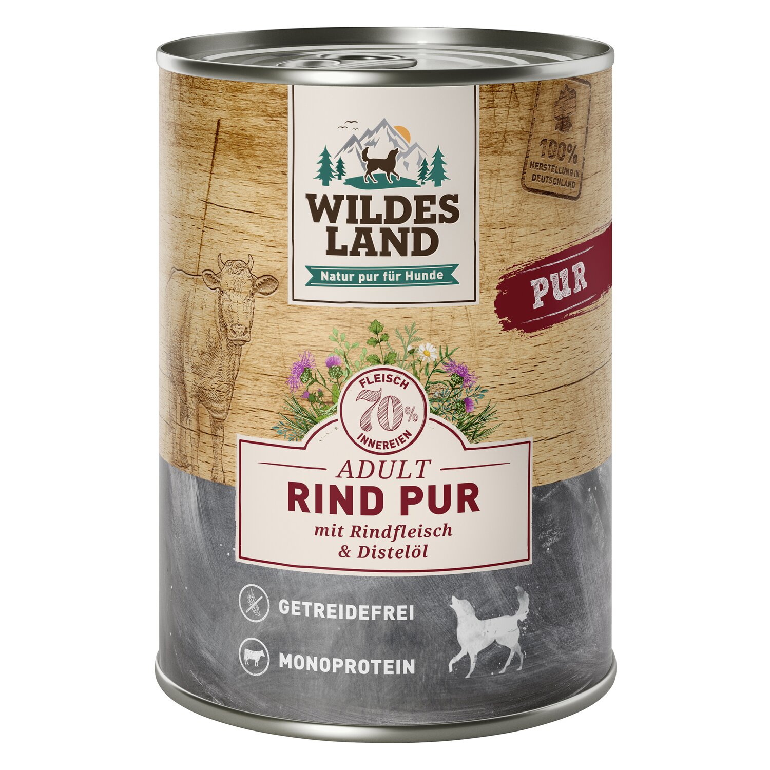 WILDES LAND Nassfutter PUR Adult  - Huhn
