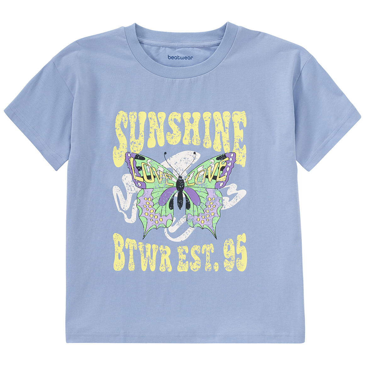 Beatwear Mädchen T-Shirt mit Print hellblau