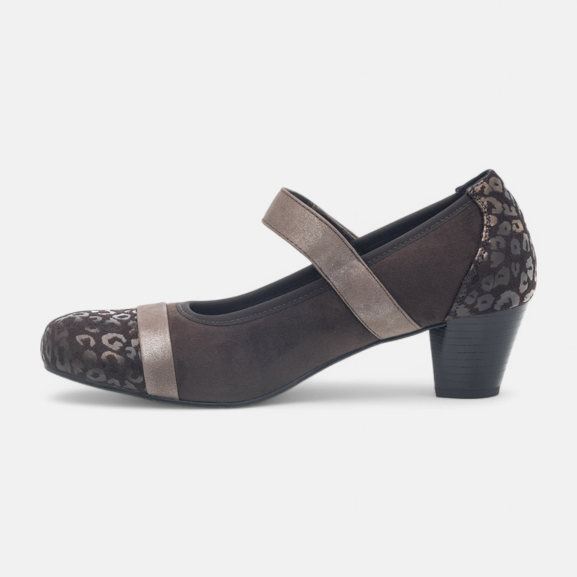 Escarpins pieds sensibles à talon Femme marron