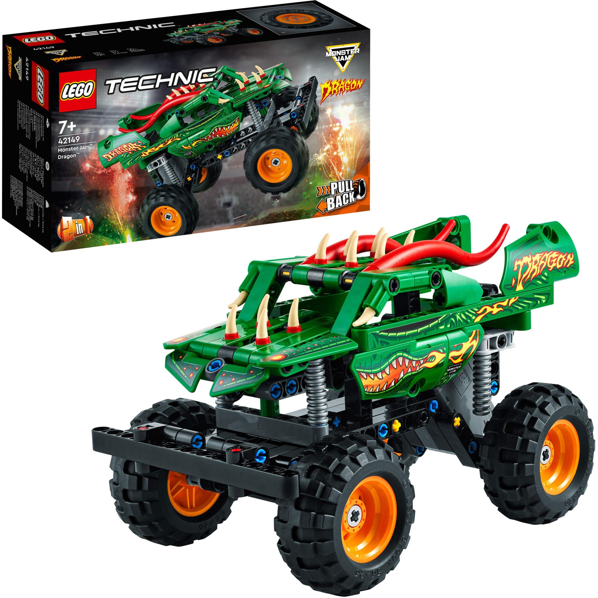 LEGO Konstruktionsspielzeug Technic Monster Jam Dragon
