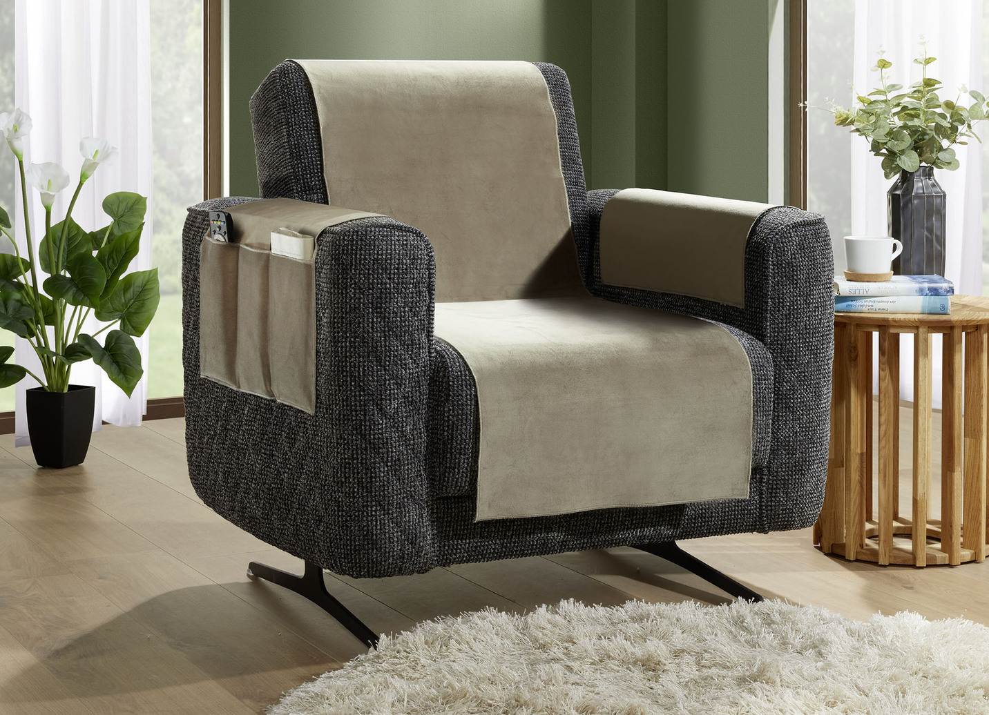 Rutschfeste Sessel- und Sofaschoner auch für die Ledercouch