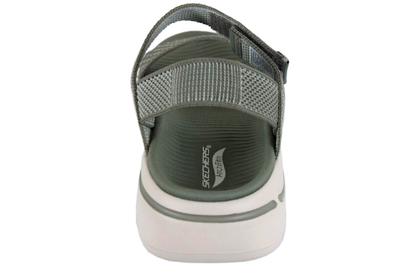 SKECHERS GO WALK ARCH FIT SANDAL - POLISHED OLIVE GREEN
