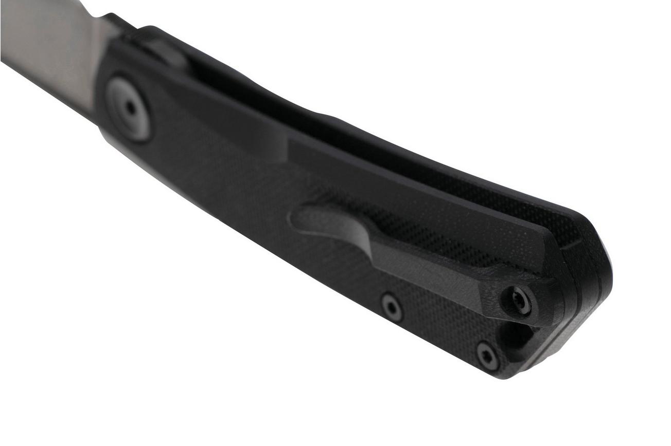 Real Steel Luna Lux 7001Z1, K110 DLC Coating, Black G10, slipjoint zakmes