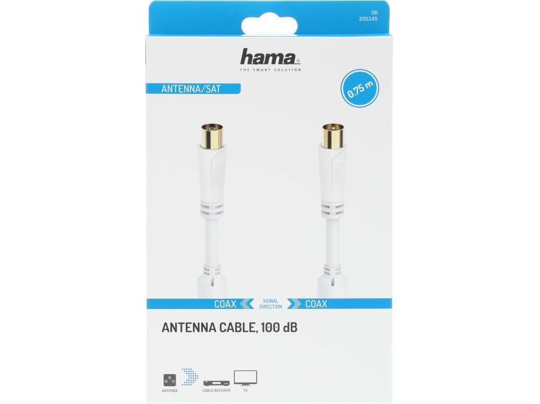 CABO ANTENA HAMA 00205245 M/F 100BD 0.75MT