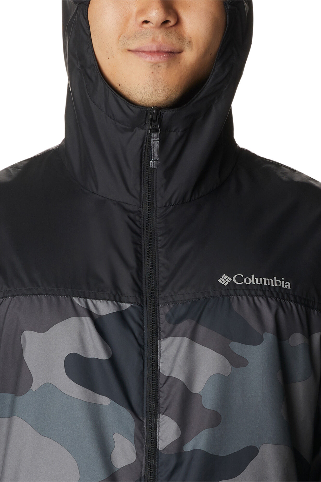 Jaqueta corta-vento masculina Columbia Flash Challenger™ - Nova - Preta