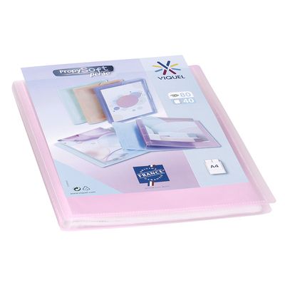 Viquel Propysoft - Porte vues personnalisable - 80 vues - A4 - disponible dans différentes couleurs