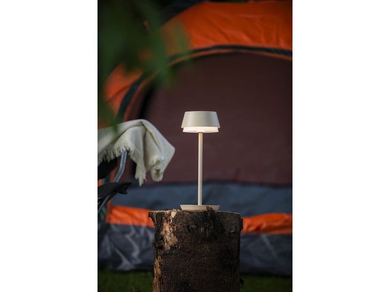 Konstsmide USB-Tischleuchte Lyon Sand, 2700-4000 K / RGB di Outdoor Tischleuchte