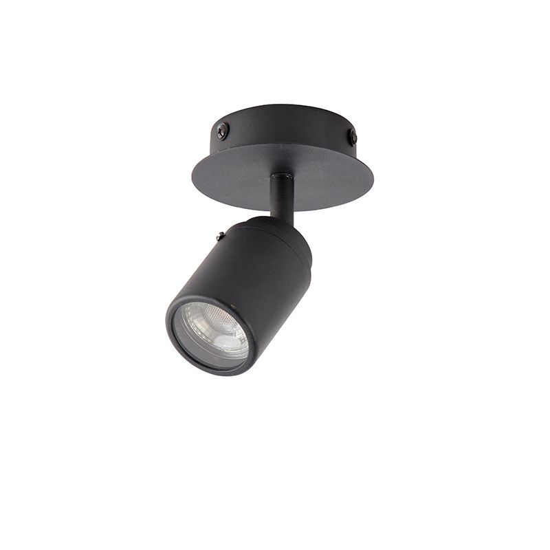 Moderne badkamer spot zwart IP44 - Ducha