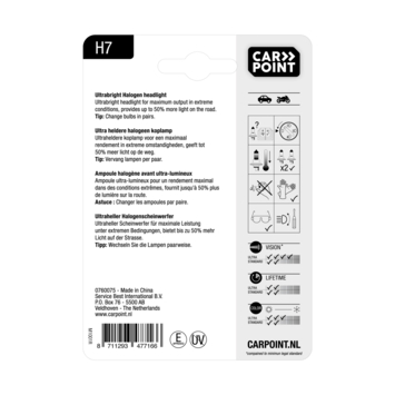 Carpoint autolamp H7 Ultrabright 12V 55W