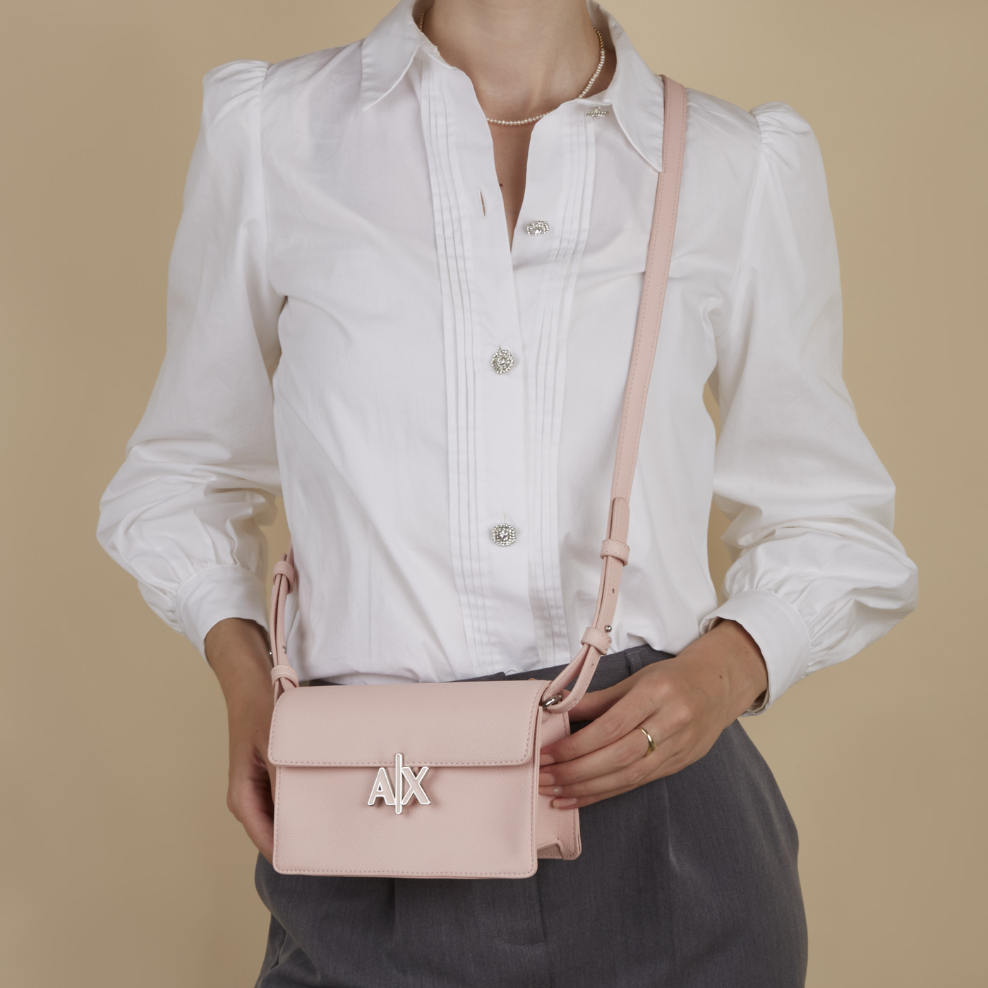 crossbody tas Armani Exchange  Roze