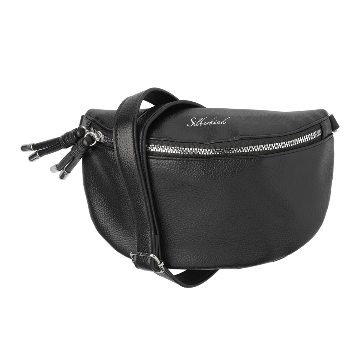 Gina Benotti Damen Hip-Bag aus Lederimitat schwarz