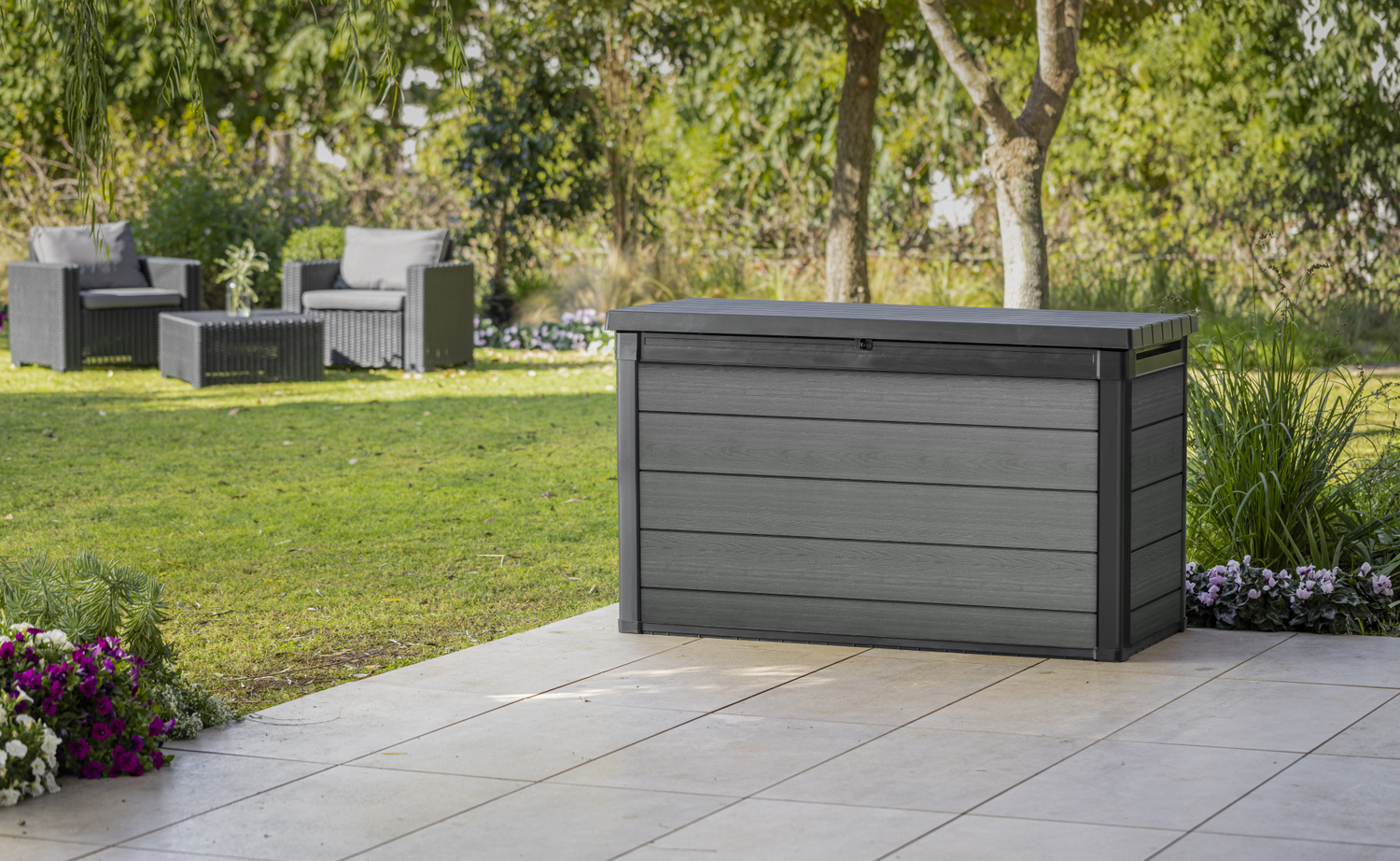 Keter Cortina Opbergbox - 757L - 151,7x72,5x90 cm - Grijs