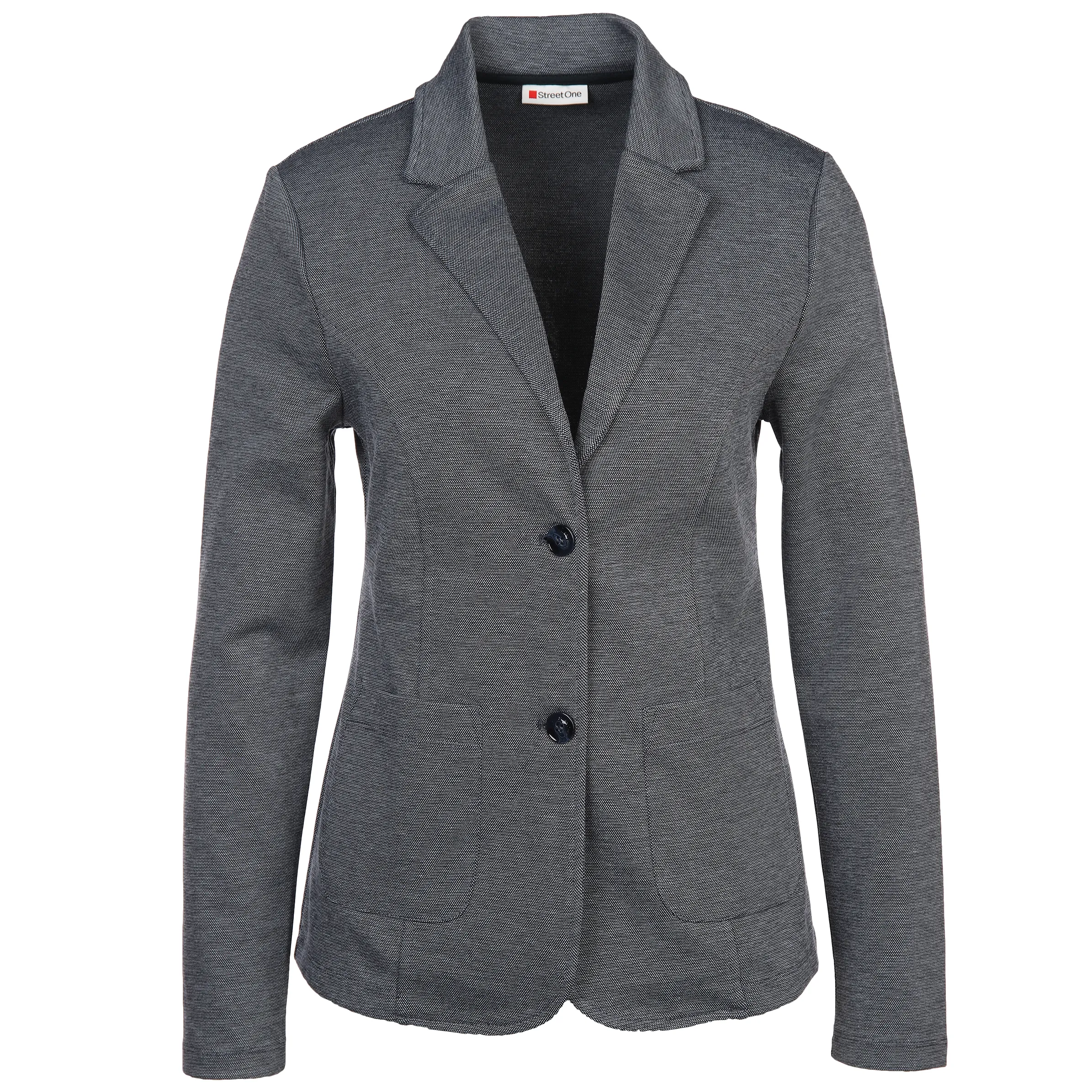 Damen Basic Blazer in meliertem Style