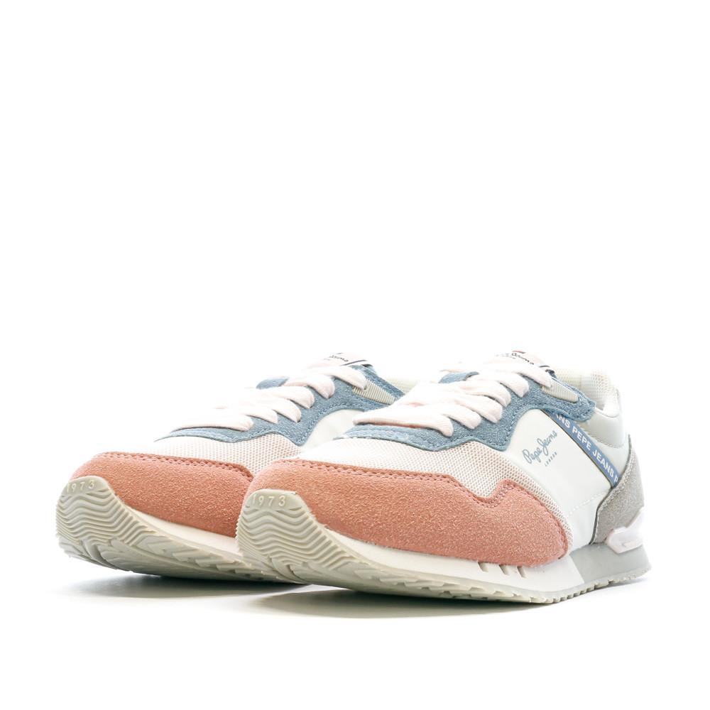 Pepe jeans Baskets Corail/Blanc/Gris Garçon Pepe jeansLondon May