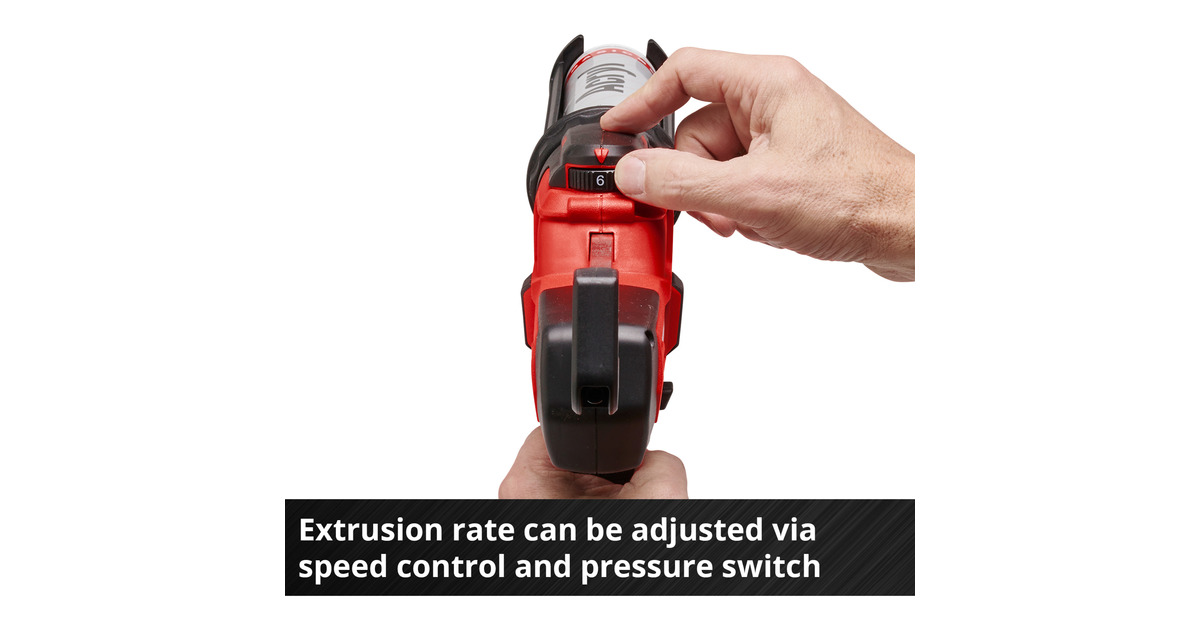 EINHELLAccu Kitpistool Power X-Change TE-SG 18/10 Li - Solo  (Rood/zwart, Accu en oplader niet inbegrepen)