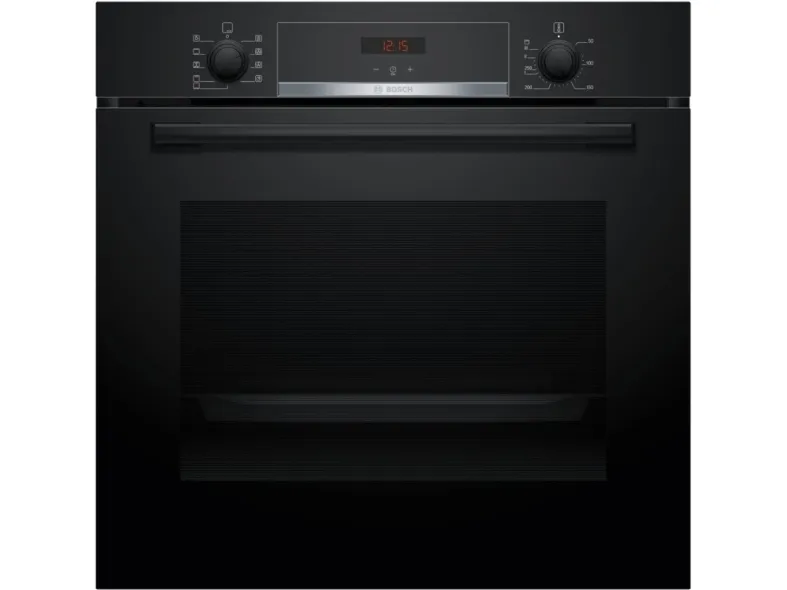 Bosch Serie | 4 HBA514BB3 - Ovn - til indbygning - niche - bredde: 56 cm - dybde: 55 cm - højde: 58.5 cm - med selv-rengøring - Klasse A  - sort