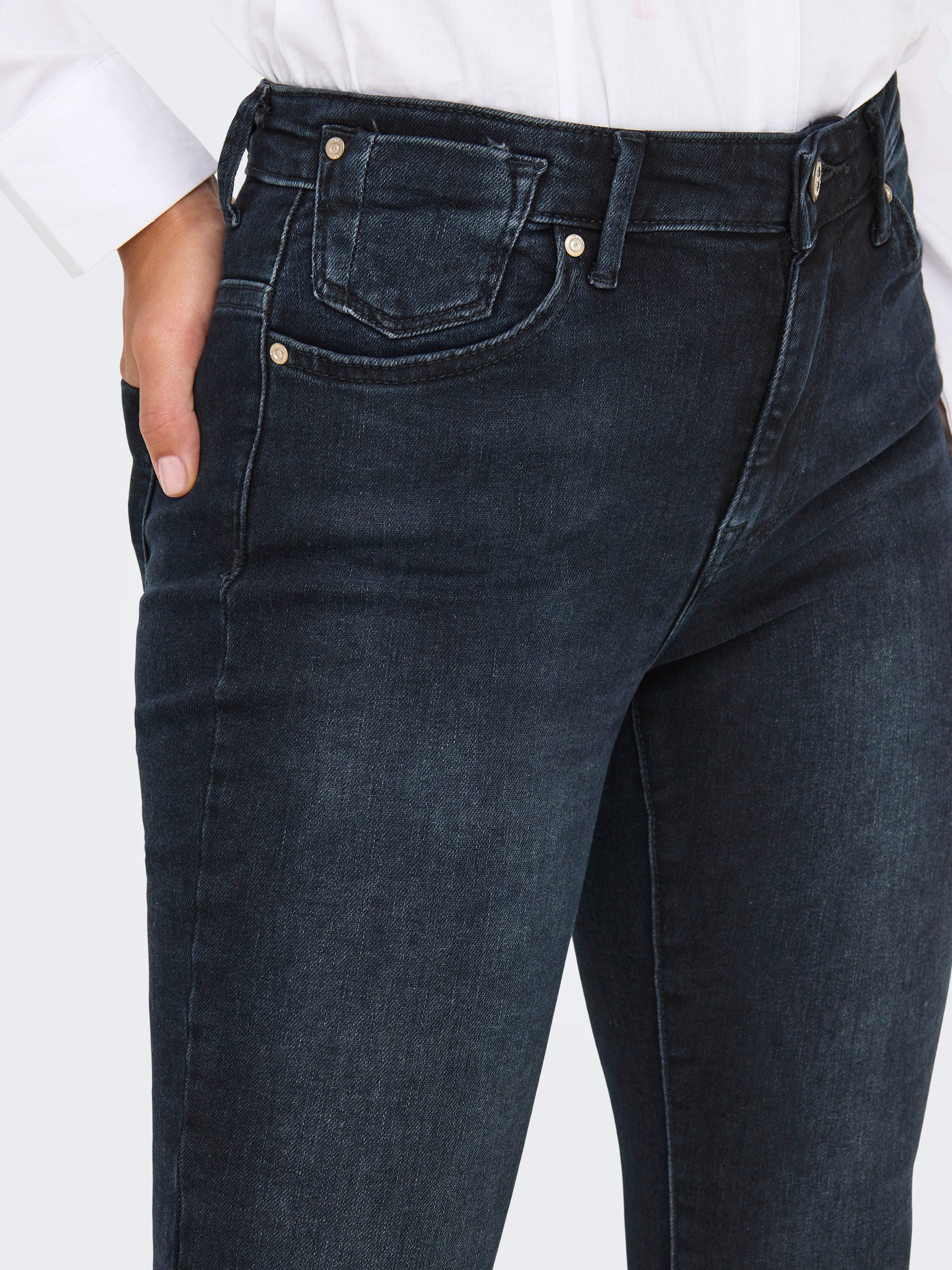 ONLFOREVER Hohe Taille Skinny Fit Jeans Blue Black Denim