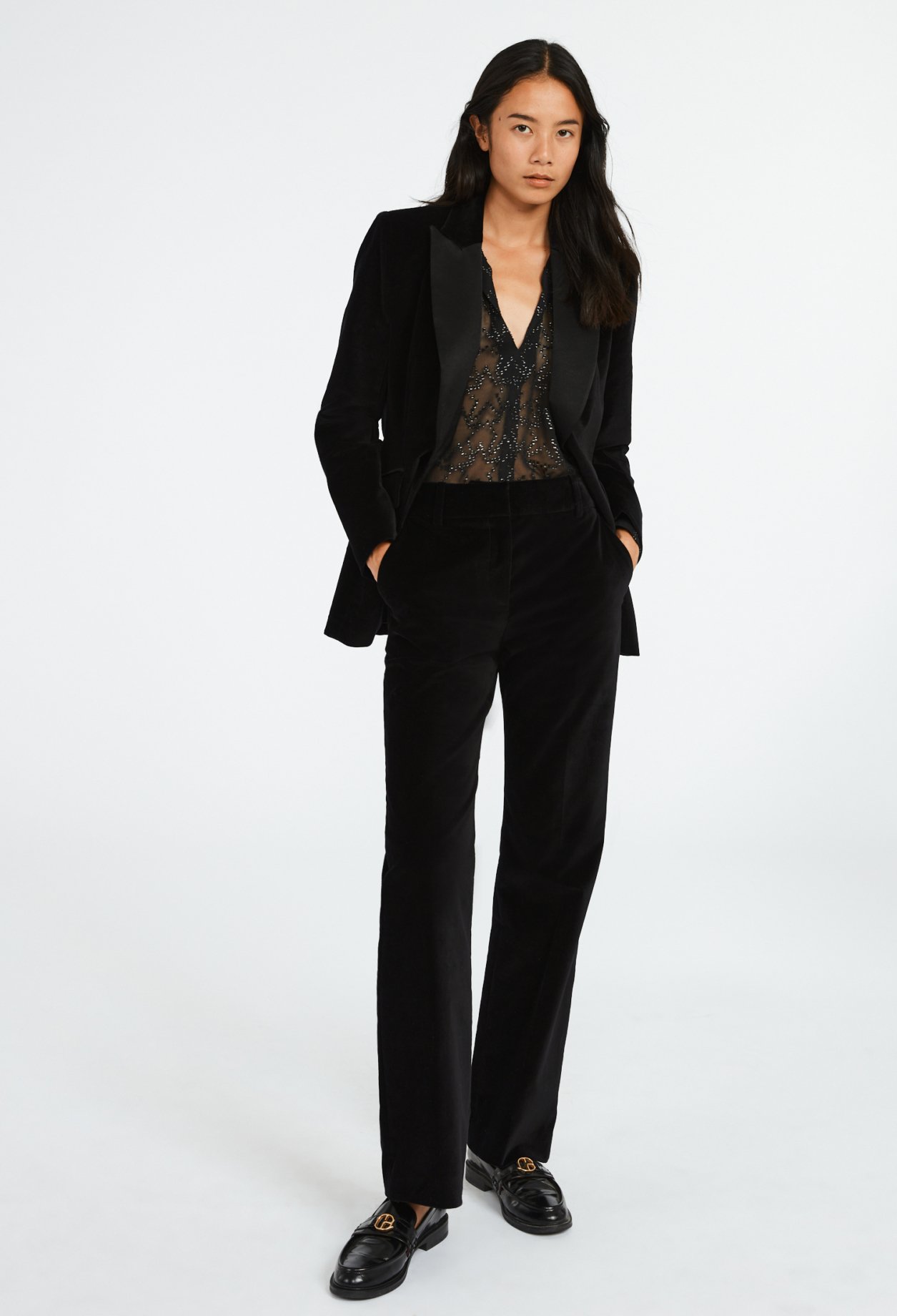Veste de smoking velours