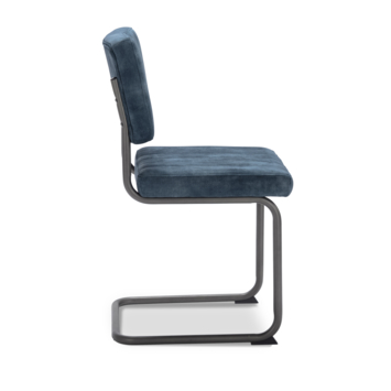 Eetkamerstoel Lynn Adore petrol blauw stof