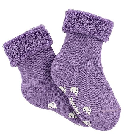 Fuzzies Babysocken - Anti-Rutsch Unterseite - Lavendel