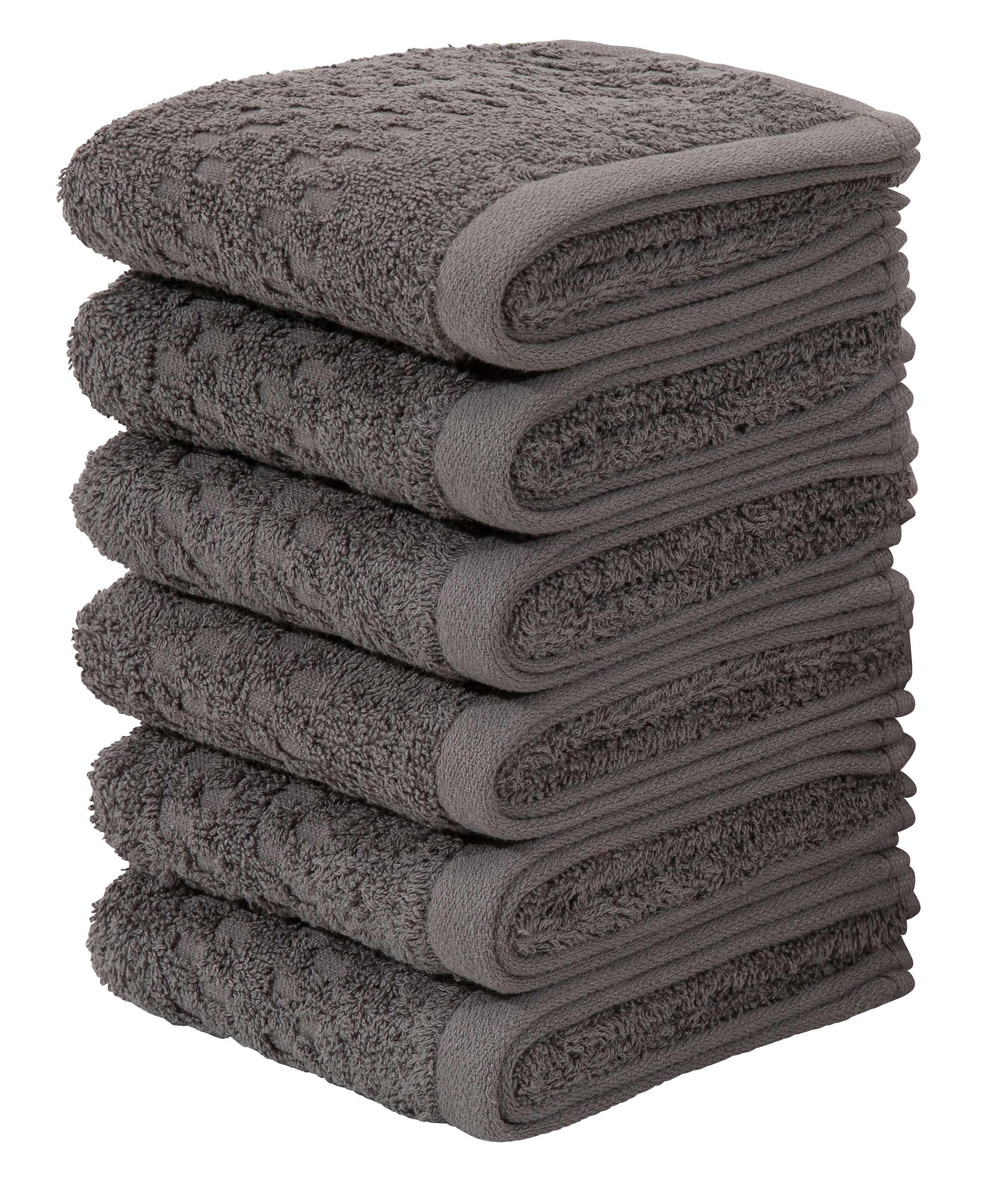 my home Gästehandtücher »Regona, Gästehandtücher 30x50cm, flauschig und weich, 500 gr/m²« Premium Handtücher mit Bordüre, Set, 100% Baumwolle, 5 Jahre Garantie