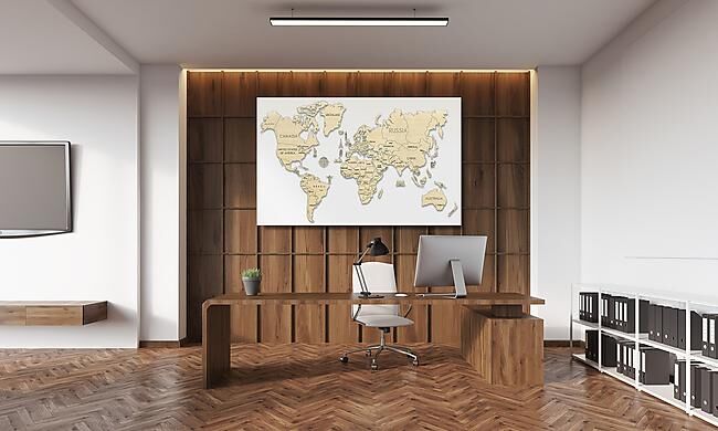 WOODEN CITY - PUZZLE MONDE EN BOIS XL 46 PIECES 120X80