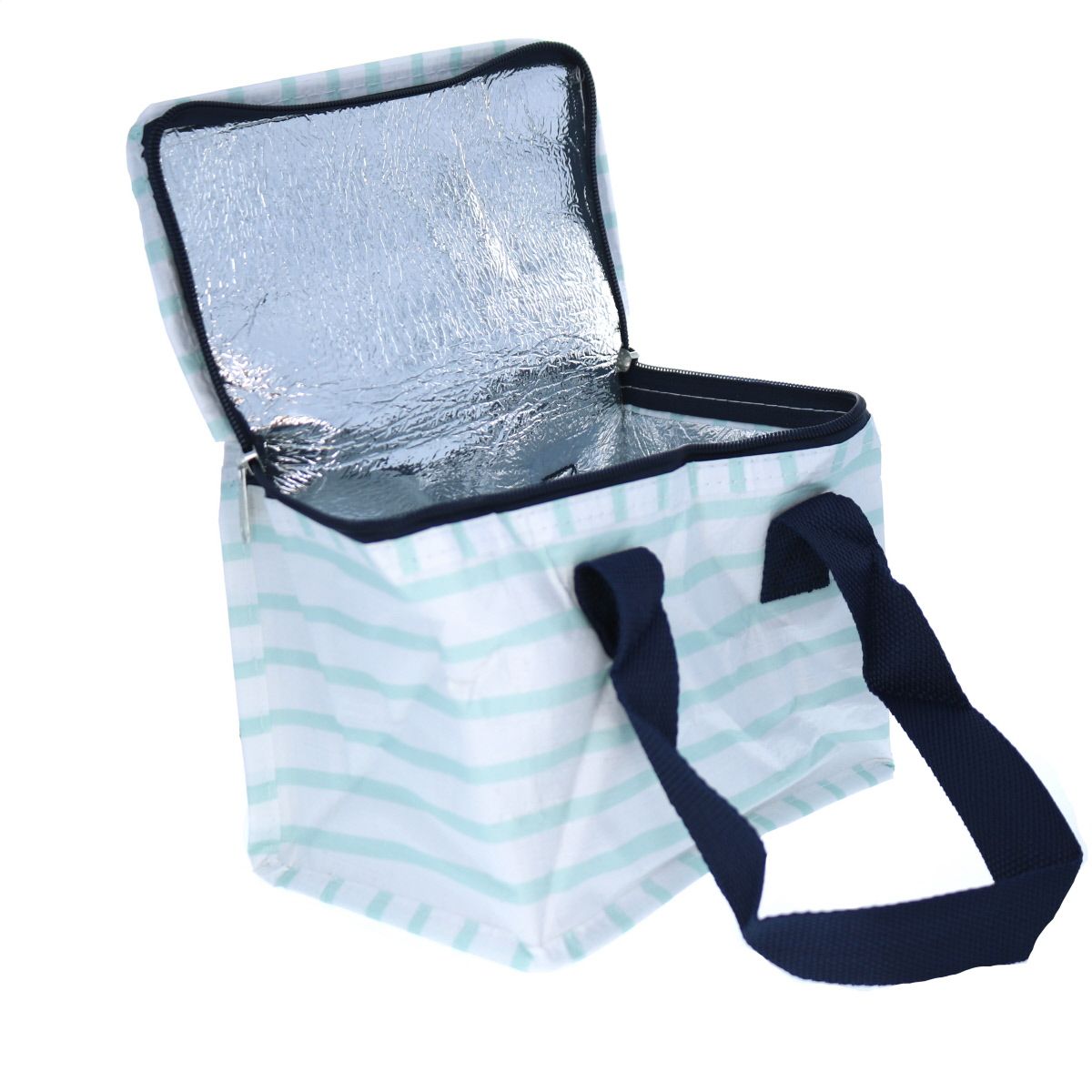 Lunch bag rayures bleues ciel Pause goûter