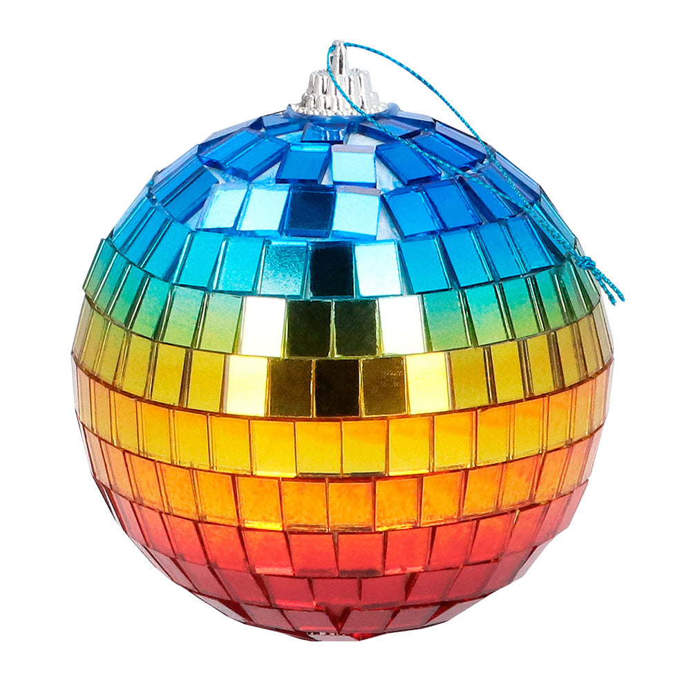 Regenboog Discobal 8cm 6st