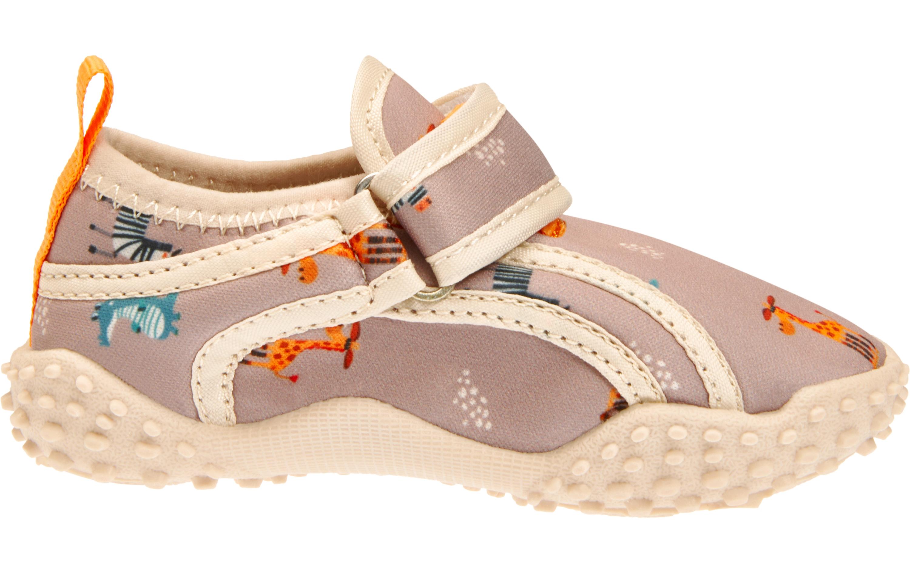 Badeschuhe Wildtiere Braun Gr. 20-21Aqua-Schuhe für Jungen