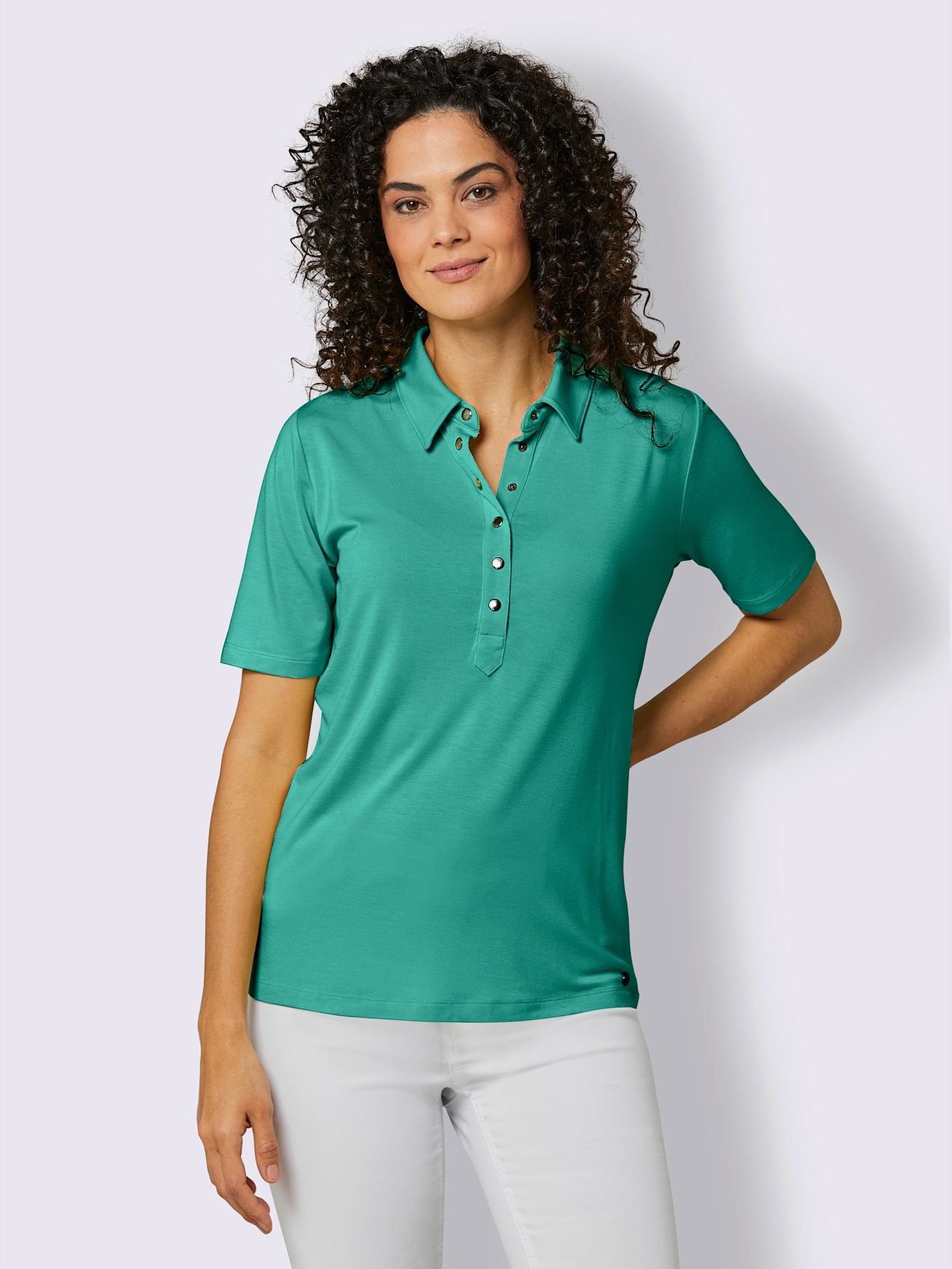 Polo élégant en viscose qualité viscose et bambou