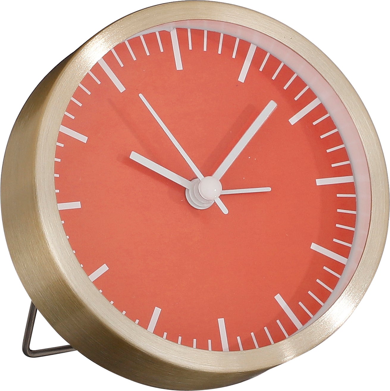 Mica Decorations wekker lichtroze/goud Cadby D 9 H 9 cm