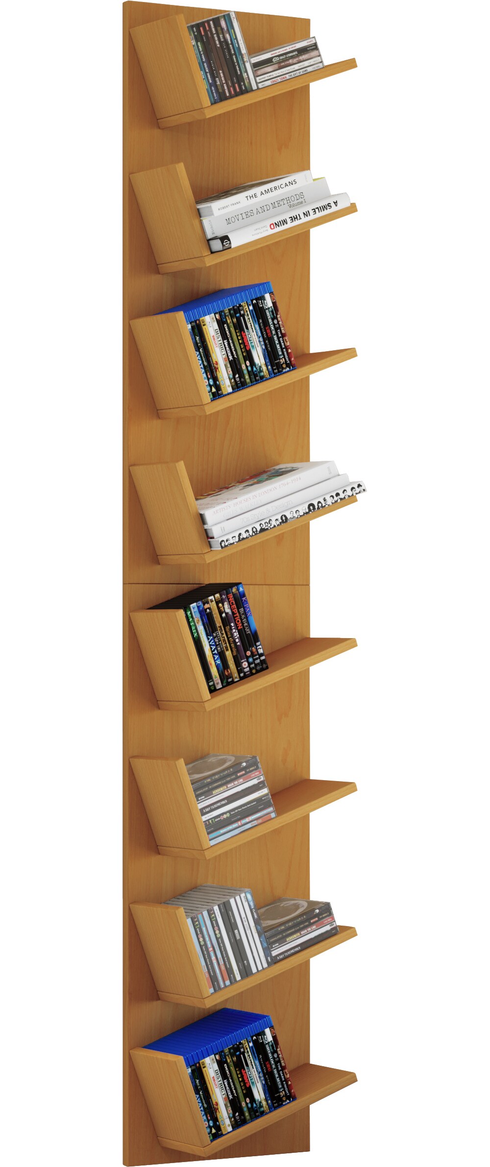 VCM Holz Wandregal Hängeregal Regal Bücherregal Wandboard Deko Board Lansi Maxi